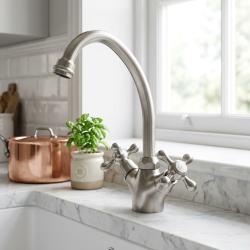 stainless-steel-kitchen-faucet-with-cross-handles